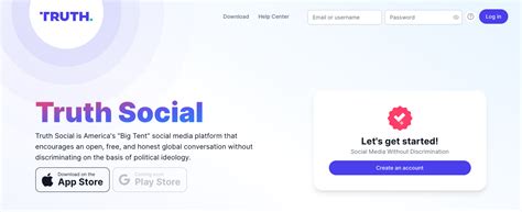 truth social sign up site